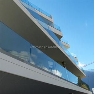 <span class=keywords><strong>Profil</strong></span>é de base en aluminium pour garde-corps en verre sans cadre en forme de U pour balustrades de sécurité extérieures de patio et de balcon - Product Image 5