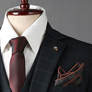 Costume 3 pièces slim à carreaux <span class=keywords><strong>anglais</strong></span> pour <span class=keywords><strong>homme</strong></span>, veste <span class=keywords><strong>blazer</strong></span> pour mariage, marié et affaires décontractées, <span class=keywords><strong>blazer</strong></span> formel grande taille pour <span class=keywords><strong>homme</strong></span> - Product Image 4