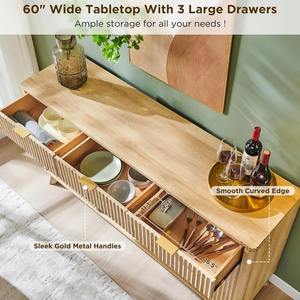 Mueble Bar Moderno Personalizado de Fábrica <span class=keywords><strong>con</strong></span> Diseño Acanalado para <span class=keywords><strong>Vino</strong></span> y Café, <span class=keywords><strong>con</strong></span> Cajones y Estantes Ajustables, Almacenamiento para Bar en Casa - Product Image 6