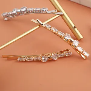 Factory Direct Wholesale High Quality Diamante Hairpin BP-Bobby Pin Zircon Barrettes Hair Accessories Clips