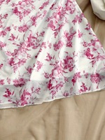 Robe Courte d'Été Style Socialite Français à Motif Floral Stéréoscopique 3D, Col Bandeau, Cintrée à la Taille, Coupe Ajustée