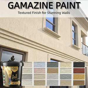 Pintura Graphiato por Método de Raspado, Revestimiento de Textura Acrílica para <span class=keywords><strong>Acabado</strong></span> Plano-Medio, Crea una Película de Pintura Decorativa Artística en la Pared - Product Image 1