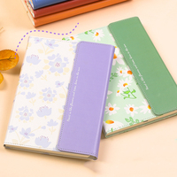 Carnet de notes à trois volets pour étudiants - Bloc-notes ligné horizontal style frais, cadeau créatif pour réunions de travail