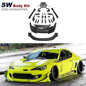 Rocket Bunny V3 Kit performa bodi lebar gaya untuk Toyota GT86 ZN6 ZD6 BRZ suku cadang otomotif Bumper Upgrade FR-S