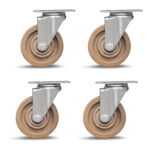 Ruedas giratorias de alta temperatura de 3, 4 <span class=keywords><strong>y</strong></span> 5 pulgadas, de <span class=keywords><strong>fibra</strong></span> de vidrio <span class=keywords><strong>y</strong></span> nailon, fijas <span class=keywords><strong>y</strong></span> con bloqueo, para estantes de horno de uso medio. - Product Image 4