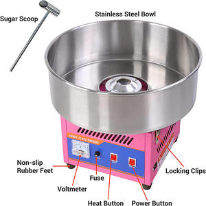 Máquina Comercial Eléctrica <span class=keywords><strong>de</strong></span> Algodón <span class=keywords><strong>de</strong></span> Azúcar con Flores <span class=keywords><strong>de</strong></span> Alta Calidad en Venta 110V 220V 50Hz 60Hz - Product Image 4