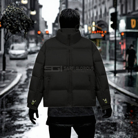 Veste d'hiver pour homme, imperméable, en duvet, avec poche zippée, cordon de serrage, logo personnalisé, vêtements décontractés pour l'extérieur
