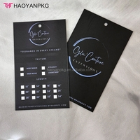 Emballage personnalisé pour extensions de cheveux avec logo privé étiquettes volantes en papier pour cadeau paquet de cheveux étiquettes pour perruque avec logo personnalisé