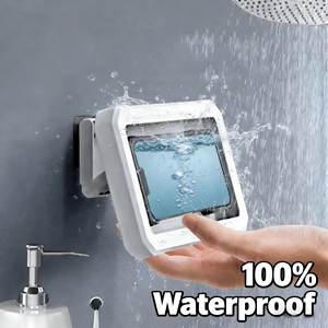 Étui de téléphone étanche pour <span class=keywords><strong>douche</strong></span>, écran tactile anti-buée, support mural pour salle de bain et cuisine - Product Image 2