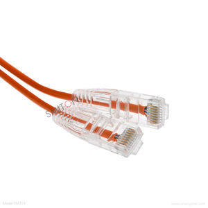Câbles de raccordement OEM Ultra Slim UTP CAT6A Câble réseau non blindé 28AWG <span class=keywords><strong>10Gb</strong></span> PVC LSZH Ethernet Transparent Boot <span class=keywords><strong>RJ45</strong></span> Patch Cord 1m - Product Image 1