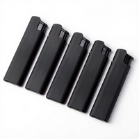Briquet à gaz gonflable en métal coupe-vent, vente en gros, pas cher, briquet à gaz en métal mat amovible avec logo personnalisé pour la publicité