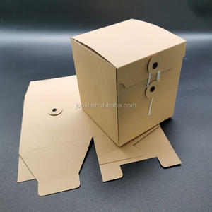 Petit 12x12x12cm Cube Coffrets Cadeaux Bougie Emballage Recyclé Kraft Papier Feuille Spécifications UV Avantage En Relief Feuille Dossier Boîte - Product Image 5