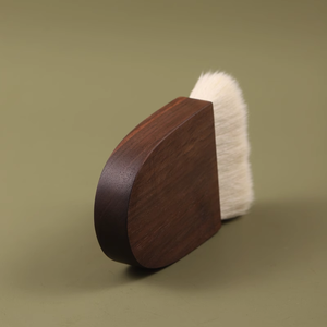 Pincel de maquillaje de base <span class=keywords><strong>Kabuki</strong></span> individual con parte superior plana de <span class=keywords><strong>pelo</strong></span> de cabra de lujo de alta calidad para cara con logotipo personalizado - Product Image 4