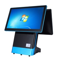 Terminal Punto de Venta con Pantalla Táctil y Máquina de Pago - Sistema POS Todo en Uno con Windows 10/11, Pantalla de 15.6 Pulgadas, 1 Año de Garantía