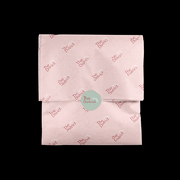 Emballage en papier de soie avec logo personnalisé de haute qualité Emballage cadeau rose mince pour vêtements Emballage de boîte postale haut de gamme écologique