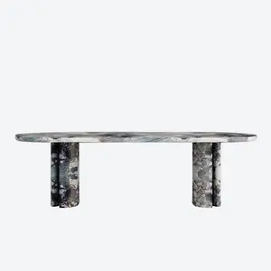 Luxury Four Season Marble Dining Table Les Quatre Saisons French Marble Dining Tables