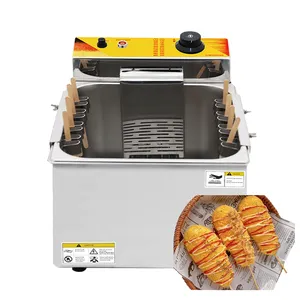 Stainless Steel 2024 new Korean Mozzarella Deep Corn Dog Frying Oven for kitchen