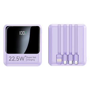 แบตสำรอง KX18บางเฉียบแบบพกพา10000มิลลิแอมป์ต่อชั่วโมง LI-polyercable ชาร์จเร็ว22.5วัตต์20000มิลลิแอมป์ต่อชั่วโมง USB Type-C อินพุต USB จอแสดงผล LED - Product Image 5