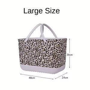 EVA Vacation Style Two-Handle Large Capacity Waterproof Casual <b>Tote</b> <b>Bag</b>-Breathable Mesh Beach <b>Bag</b> <b>for</b> <b>Summer</b> & Travel - Product Image 4