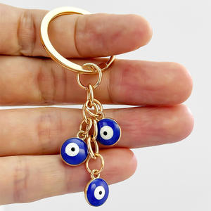 Porte-clés brillant en strass, motif goutte d'eau et œil protecteur, pour clés de voiture, ornement de sac, vente en gros - Product Image 6