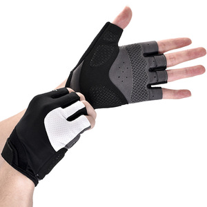 Guantes de bicicleta negros y grises unisex para adultos, guantes de ciclismo para bicicletas de montaña y carretera - Product Image 3