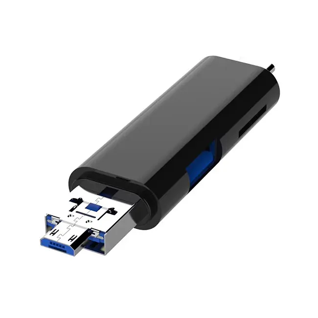 Multifunction 5 in 1 USB to Type-C OTG adapter TF Memory Smart Card Reader SD card reader for mobile phone