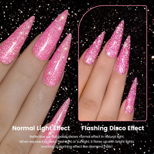 Smalto Gel Hanyi TPO Free 15ml, 36 Colori, Effetto Riflettente Flashlight, Formula Senza HEMA, Personalizzabile OEM, Glitter Laser Fai-da-Te LED UV - Product Image 5