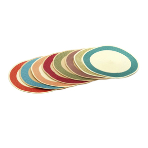 Manteles Individuales Redondos Vintage de PP Tejido Ecológico y Sostenible, Reutilizables para el Hogar, Restaurantes/Hoteles, Festivales y Fiestas, PP12 - Product Image 5