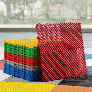 Multi-Color <b>Interlocking</b> PP Polypropylene <b>Floor</b> Tiles Anti-Slip Car Wash Garage <b>Floor</b> <b>Mats</b> Industrial Plastic Grate Panels for D - Product Image 2