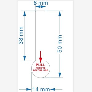 Nhựa Cách Ly Pin Kéo Tab Cách Ly Pin Kéo Dải Cho <span class=keywords><strong>CR2025</strong></span> CR2032 AA AAA CR123A 18650 Pin - Product Image 4