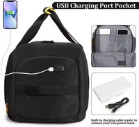 Sac de voyage personnalisé pour équipement de gymnastique sportive avec sangles à compartiment pour chaussures, parfait pour les entraîneurs d'équipe, idéal pour le football, le baseball