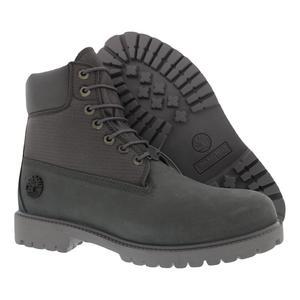 Botas de Trabajo Heritage para Hombre, con Cordones en el Tobillo, Impermeables, Anti-Fatiga, de Cuero Vacuno Nubuck Gris Oscuro - Product Image 4