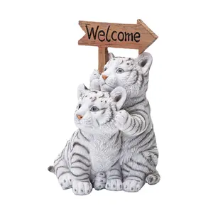Various Widely Used Garden Mini Cute Tiger Resin Crafts Statue Gifts Decoration
