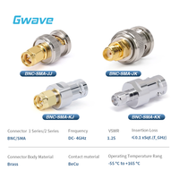 Adaptateur RF en acier inoxydable à onde millimétrique haute fréquence BNC vers SMA pour DC-4GHz