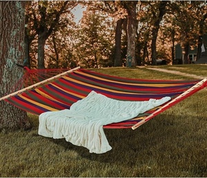 Amaca <span class=keywords><strong>da</strong></span> <span class=keywords><strong>Giardino</strong></span> <span class=keywords><strong>in</strong></span> Cotone Confortevole con Barra Distanziatrice, Capacità 450 libbre, Perfetta per Portico, Patio, Cortile, Interni ed Esterni - Product Image 5