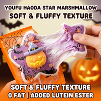 Halloween Pompoen Spook Cartoon Marshmallow Lollipop Stick Enkelverpakking Displaydoos Bulk Party Snack