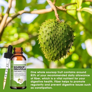 Gotas Líquidas Orales de Guanábana Orgánica de 60 ml, Antioxidante Natural, Apoyo Celular, Regeneración, Refuerzo Inmunológico, Multivitamínico Rico - Product Image 6