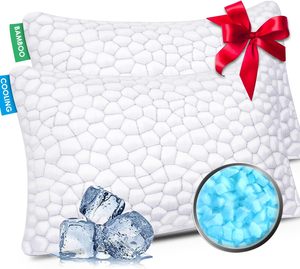 <span class=keywords><strong>Almohada</strong></span> <span class=keywords><strong>de</strong></span> Espuma Viscoelástica con Fibra <span class=keywords><strong>de</strong></span> Bambú Refrigerante, Altura Ajustable, Ortopédica, para Soporte Cervical, Funda Lavable, para Hotel y Hogar - Product Image 1