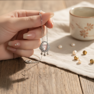 Collana di moda moda oro di cristallo Boho donna popolare portachiavi di perle vendita all'ingrosso calda - Product Image 3