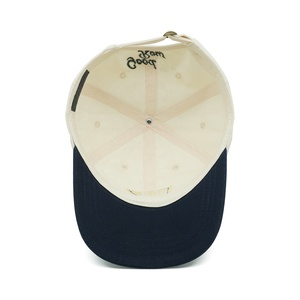 Gorra <span class=keywords><strong>de</strong></span> Béisbol Personalizada con Logotipo Bordado o Impreso Según Su Diseño, Gorra <span class=keywords><strong>de</strong></span> Golf <span class=keywords><strong>de</strong></span> Algodón Beige y Negro que Absorbe el Sudor - Product Image 5