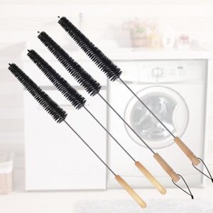 Manche en bois laveuse sécheuse cheveux saleté nettoyage <span class=keywords><strong>conduit</strong></span> Machines à laver aspirateurs brosse pour nettoyer tuyau de <span class=keywords><strong>cheminée</strong></span> brosse de nettoyage - Product Image 2