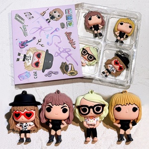 Llavero de goma imaginativo de la cantante Taylor para mujer, niña, regalos, accesorios para bolso, llavero de anime, venta al por mayor - Product Image 1