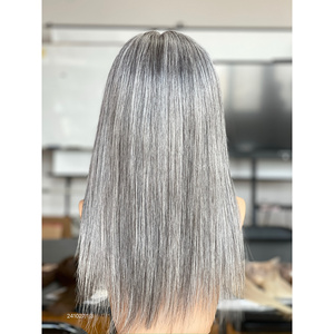 Peluca Médica Lisa de Cabello Virgen Crudo 613, 16 Pulgadas, 20% de Longitud, 13A+, con Encaje Completo Transparente HD de PU sin Pegamento, Colores Mezclados, de Gran Venta - Product Image 5