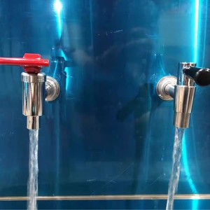 Robinet distributeur d'eau en acier inoxydable rouge chaud, accessoire pour l'alimentation en eau potable - Product Image 1