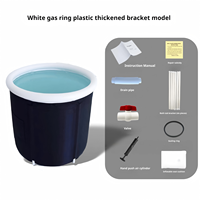 Baignoire de spa gonflable de luxe sur mesure OEM, baignoire de glace, baignoire de glace pour la maison, baignoire de thérapie à domicile haut de gamme, trempage confortable