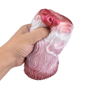 YOCY Liquid Silicone Dual Channel <b>Masturbation</b> Cup Realistic Animal Fox <b>Masturbate</b> Massage Anal Adult Sex Toys - Product Image 6