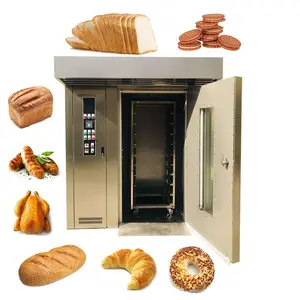 Electric oven baking cake bread oven machine 12 / 32 / 64 trays diesel oil rotary oven for bakery