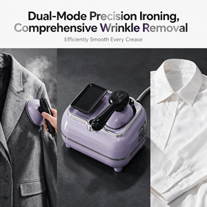 Fer à <span class=keywords><strong>vapeur</strong></span> et défroisseur 2-en-1 haute puissance, portable, <span class=keywords><strong>pour</strong></span> un repassage rapide et un nettoyage des plis des vêtements à domicile - Product Image 4
