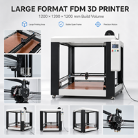 Imprimante 3D géante de 1,2 mètre, volume d'impression 1200x1200x1200 mm, grande plateforme chauffante, capacité de charge de 50 kg, usage industriel