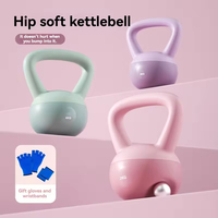 Venta al por mayor de pesas rusas de PVC con relleno de arena, ecológicas, duraderas, de diseño ergonómico, para ejercicios de glúteos, sentadillas y parte inferior del cuerpo en el gimnasio en casa.
